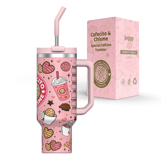 Cafecito & Chisme 40 oz Stainless Tumbler
