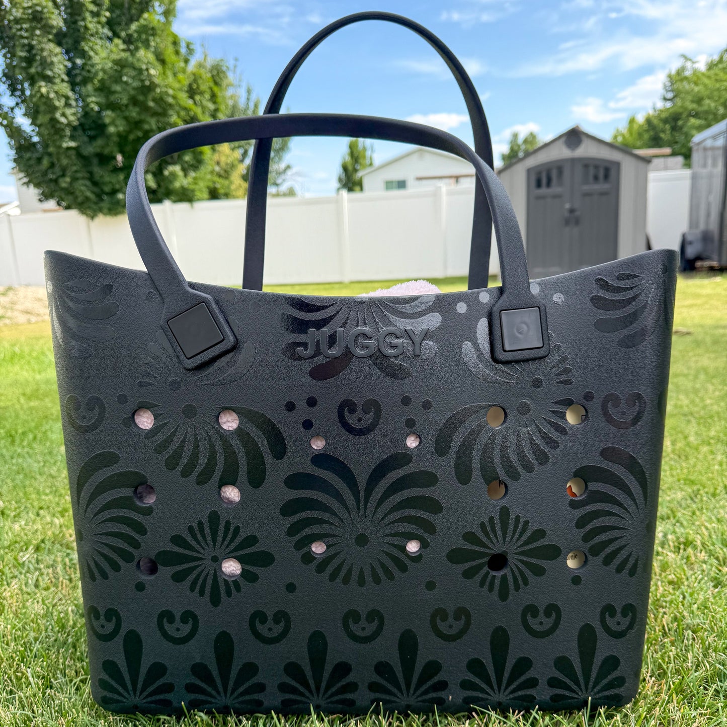 Black Talavera Tote Bag
