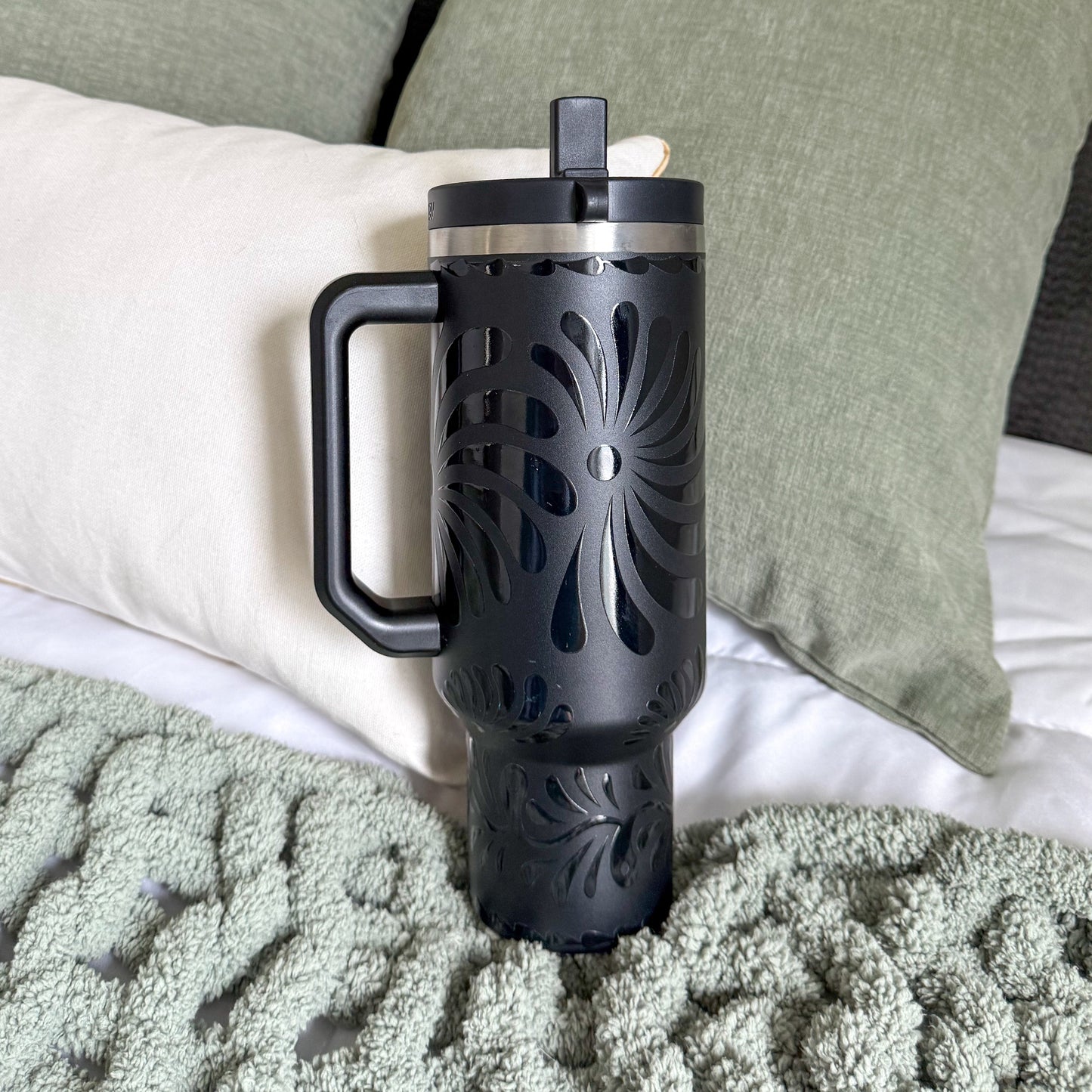 Black Talavera 40 OZ Tumbler - PREORDER