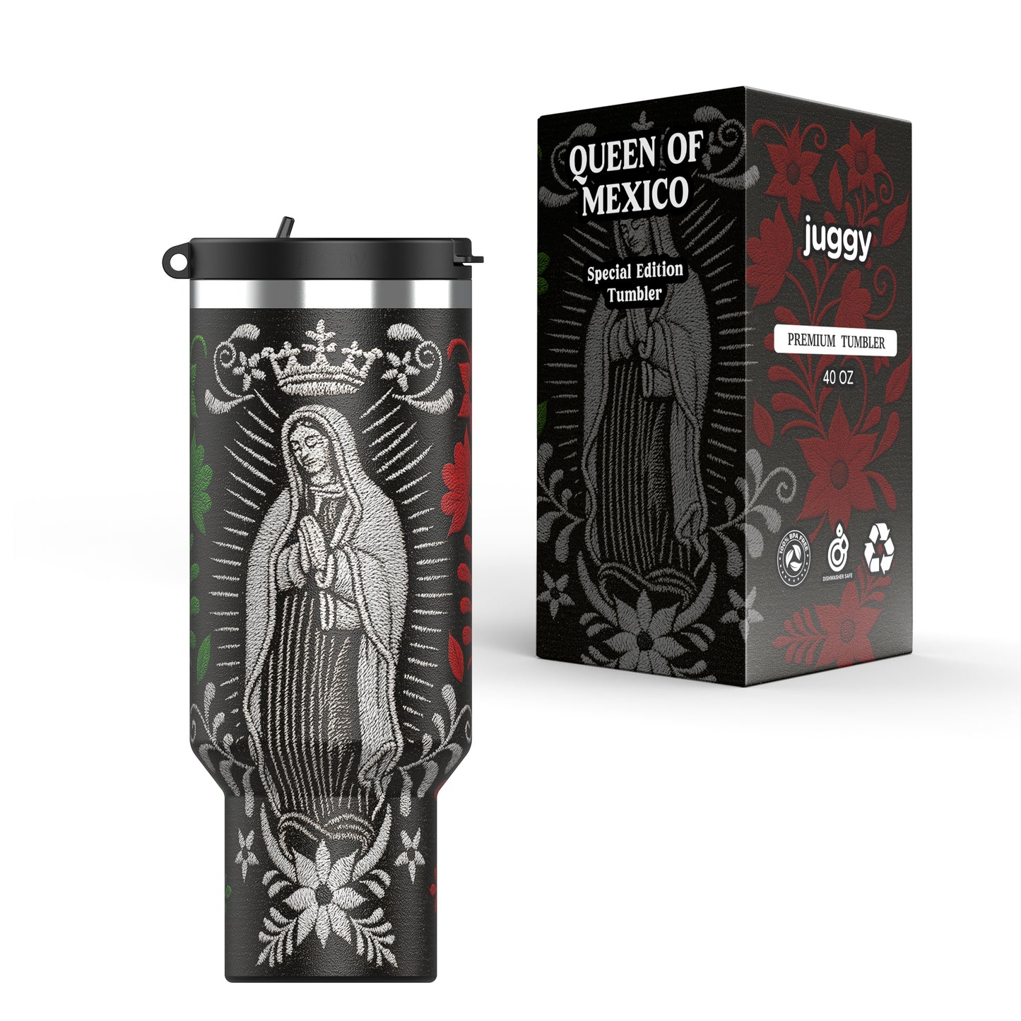 Queen of Mexico 40 oz Stainless Tumbler