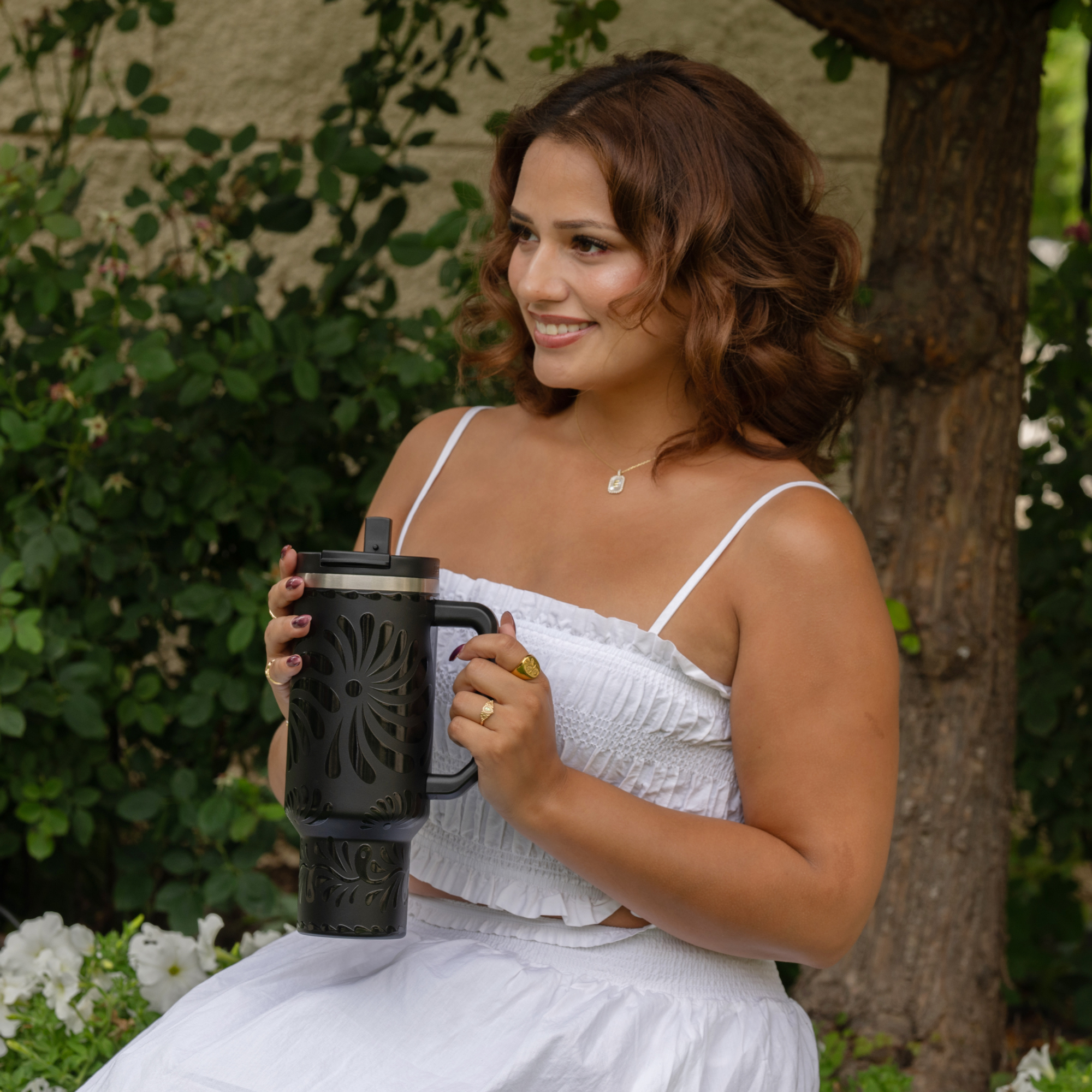 Black Talavera 40 OZ Tumbler - PREORDER