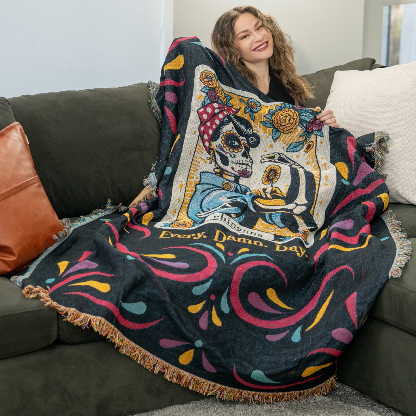 Chingona Woven Throw Blanket