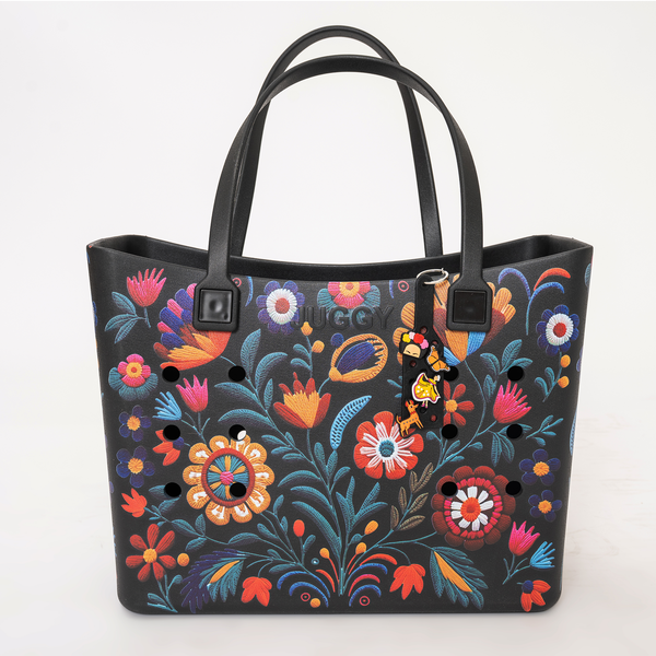 【BAON】Mintico Embo Embroidery Tote Bag Bocchi Embroidery Totes Bags + Iron on Patches – Moko's Boutique