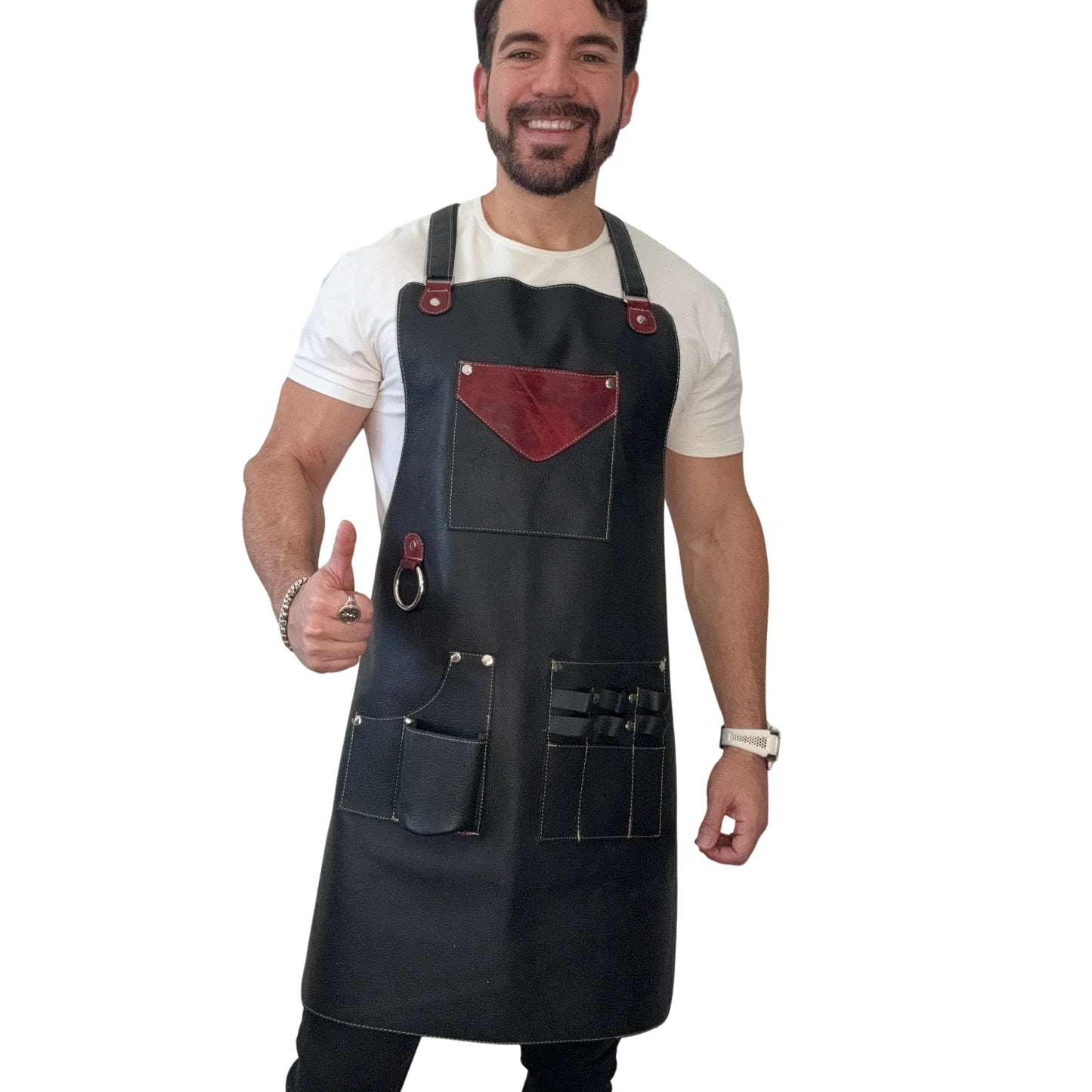 Genuine Leather "El Jefe" Grilling Apron
