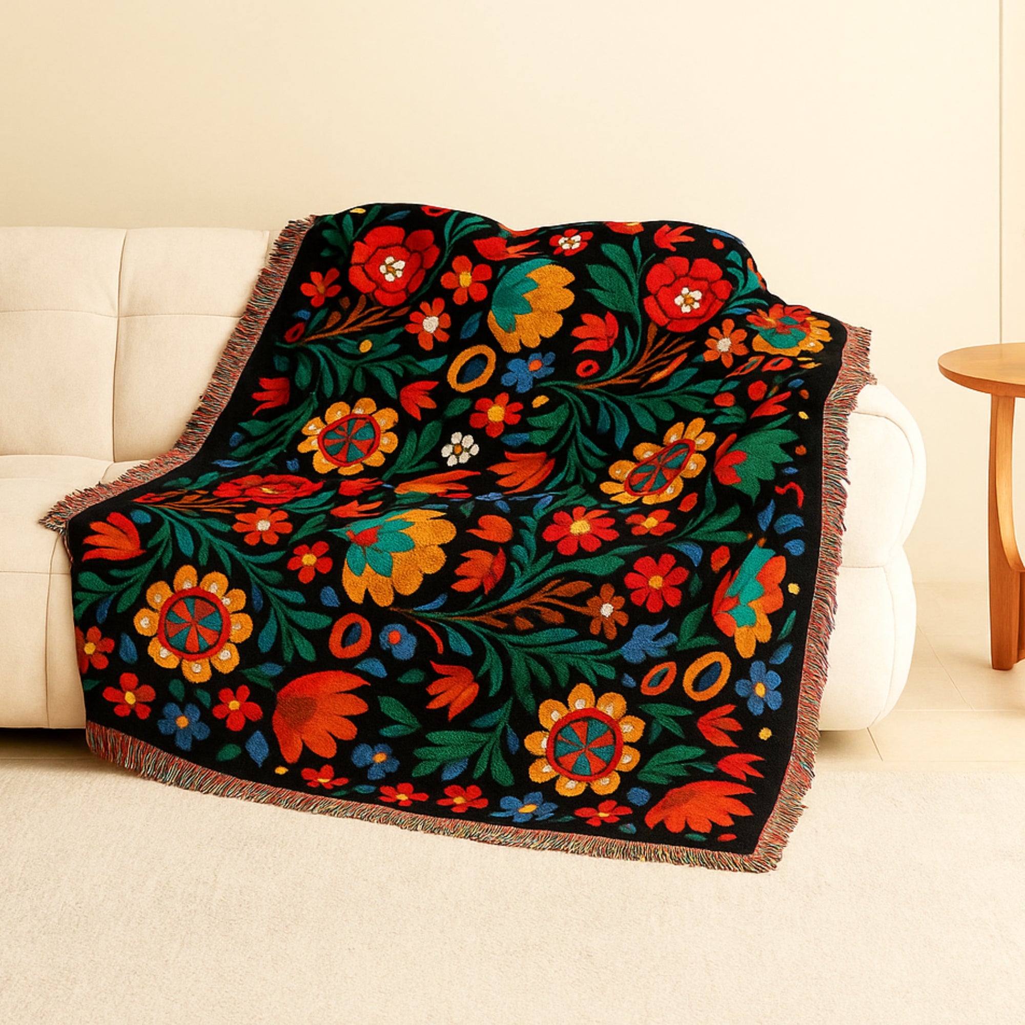 Bordado Pattern Throw Blanket - PREORDER