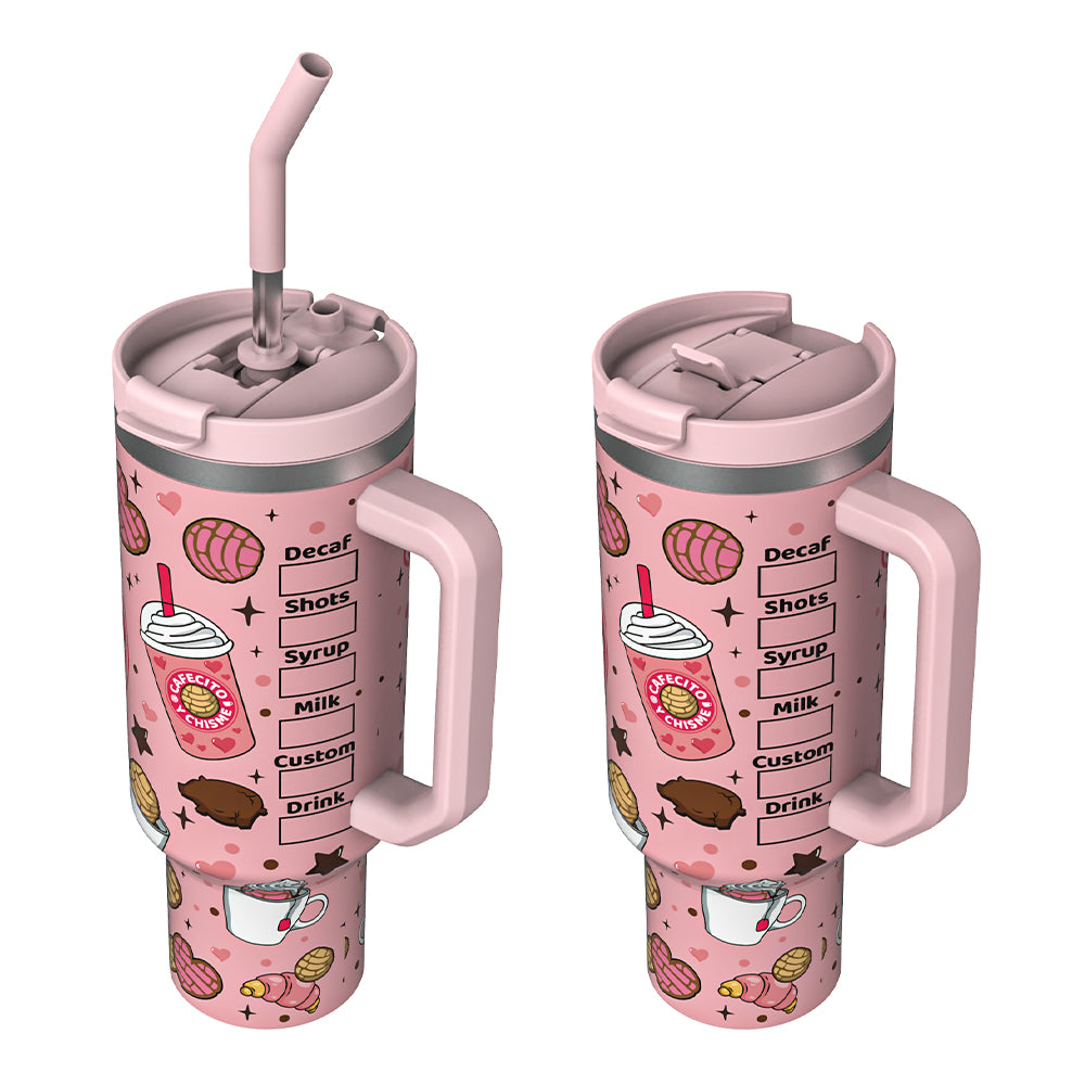 Cafecito & Chisme 40 oz Stainless Tumbler