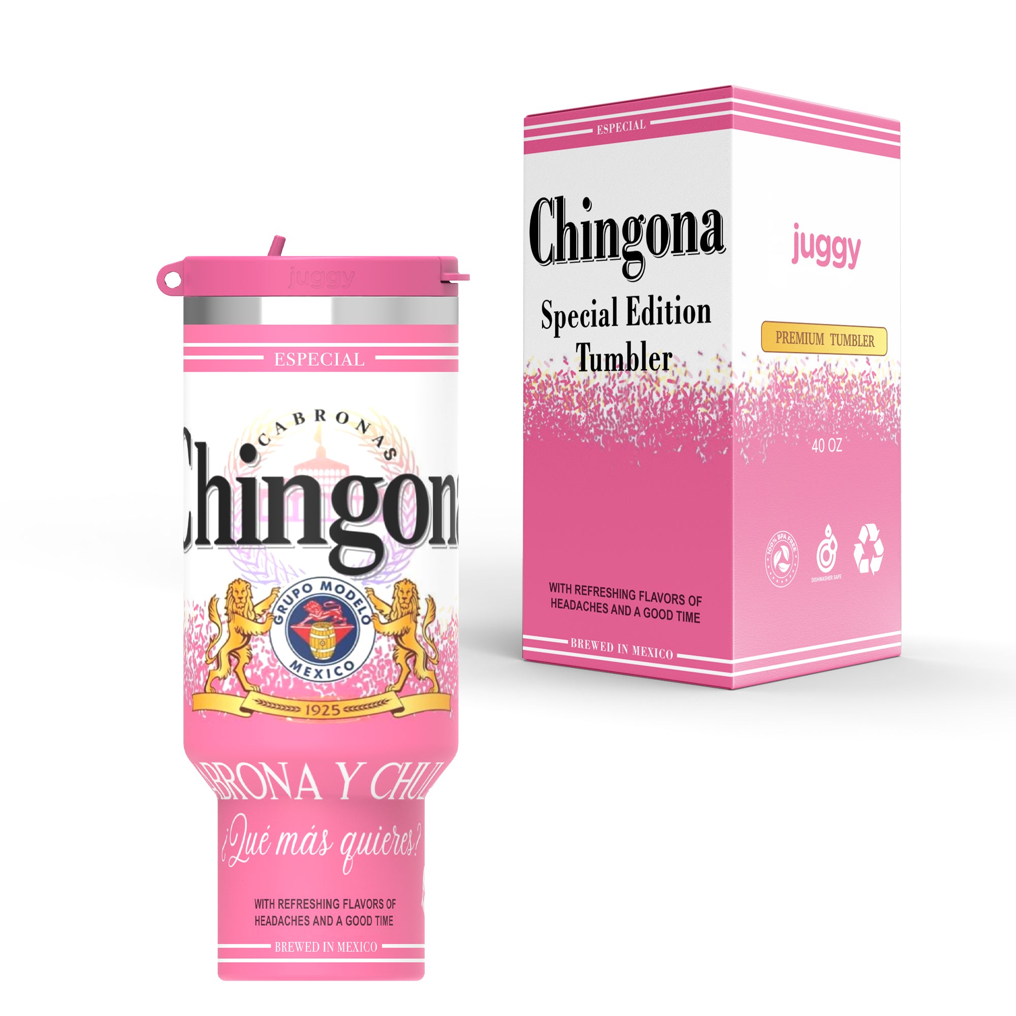 Chingona Modelo 40 OZ Tumbler - PREORDER