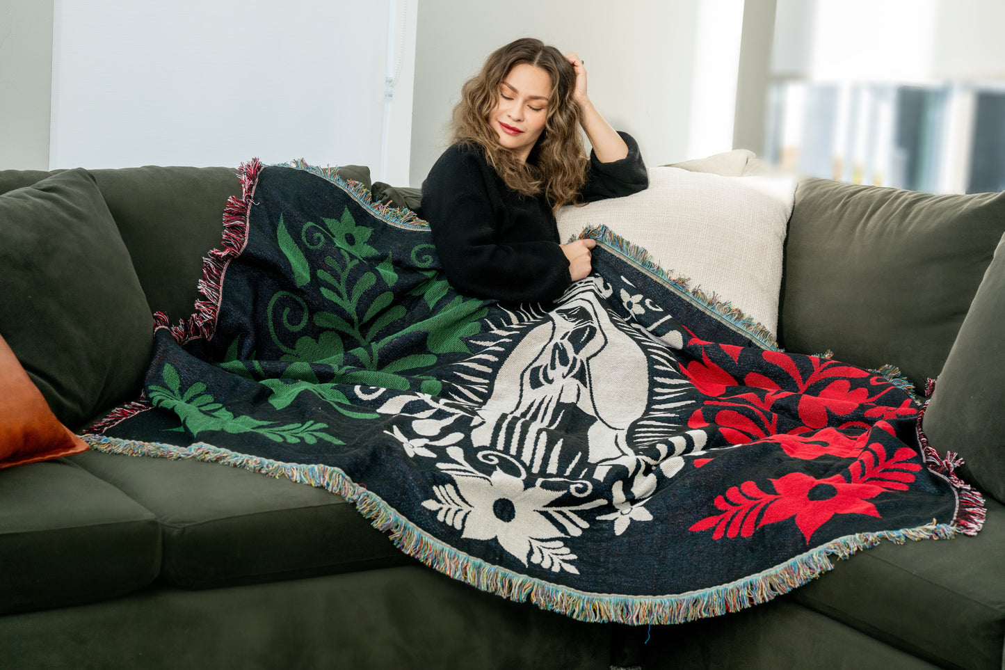 Queen of Mexico Woven Throw Blanket