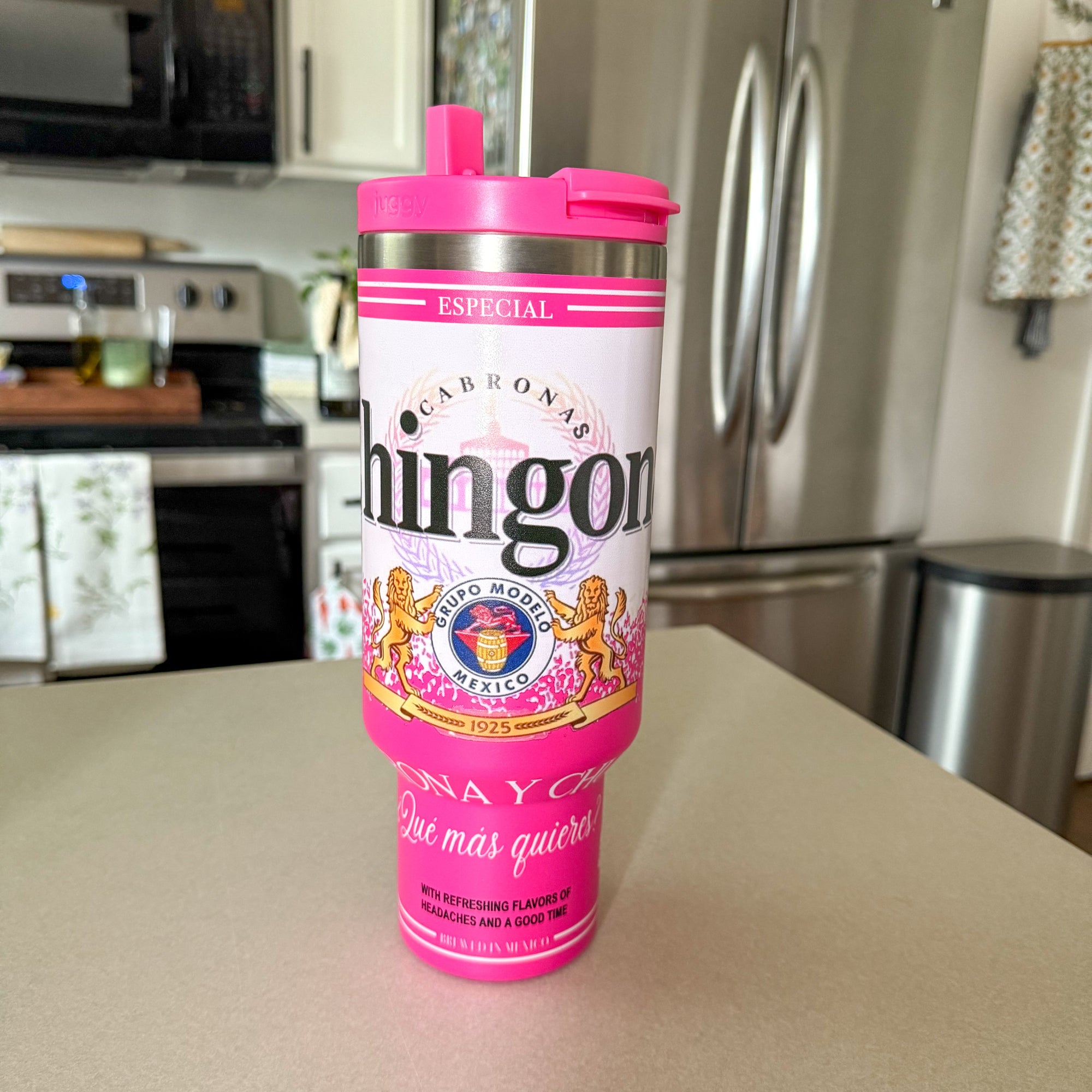 Chingona Modelo 40 OZ Tumbler - PREORDER