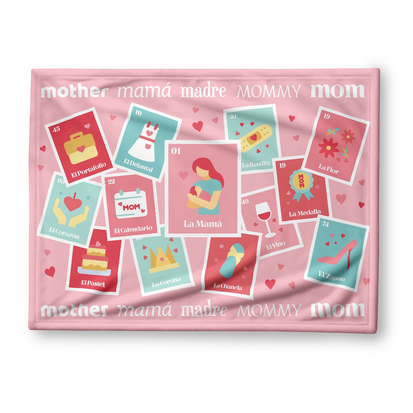 La Mama Loteria Lux Throw Blanket