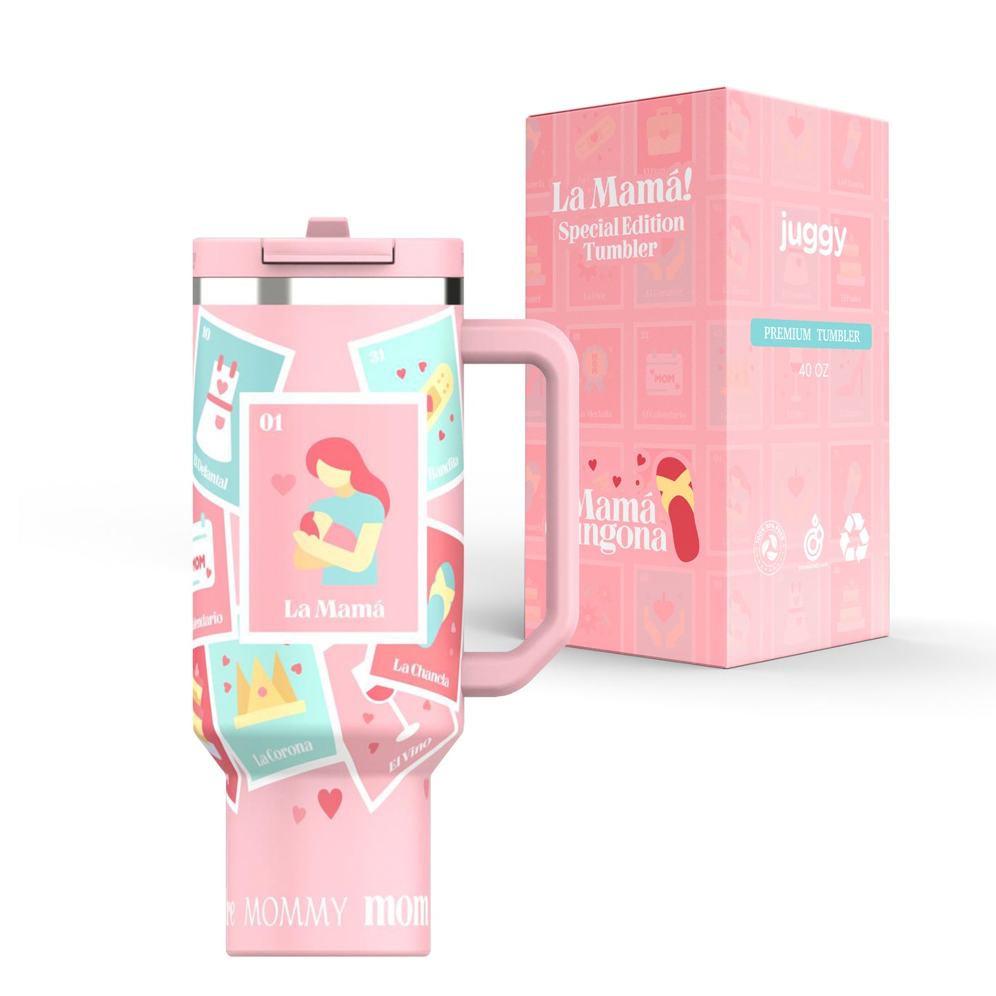 La Mamá 40 oz Stainless Tumbler