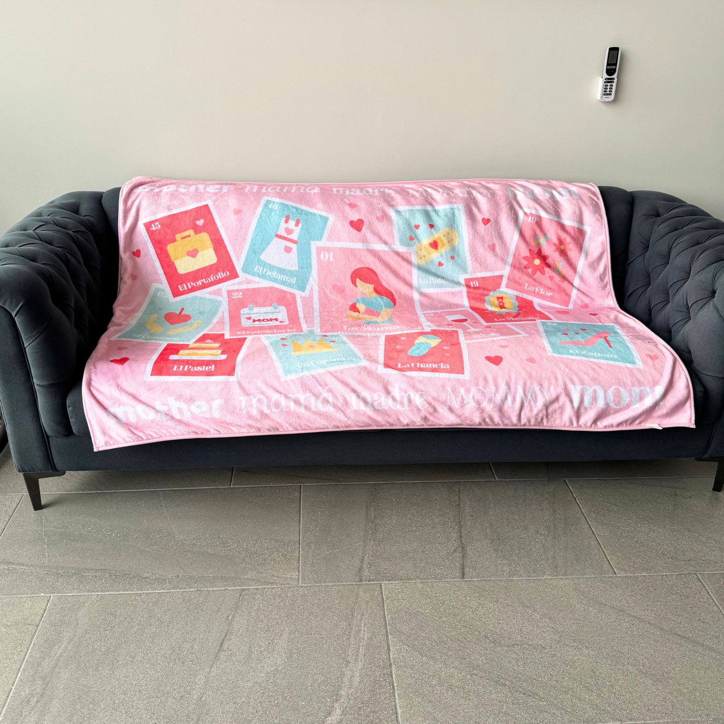 La Mama Loteria Lux Throw Blanket