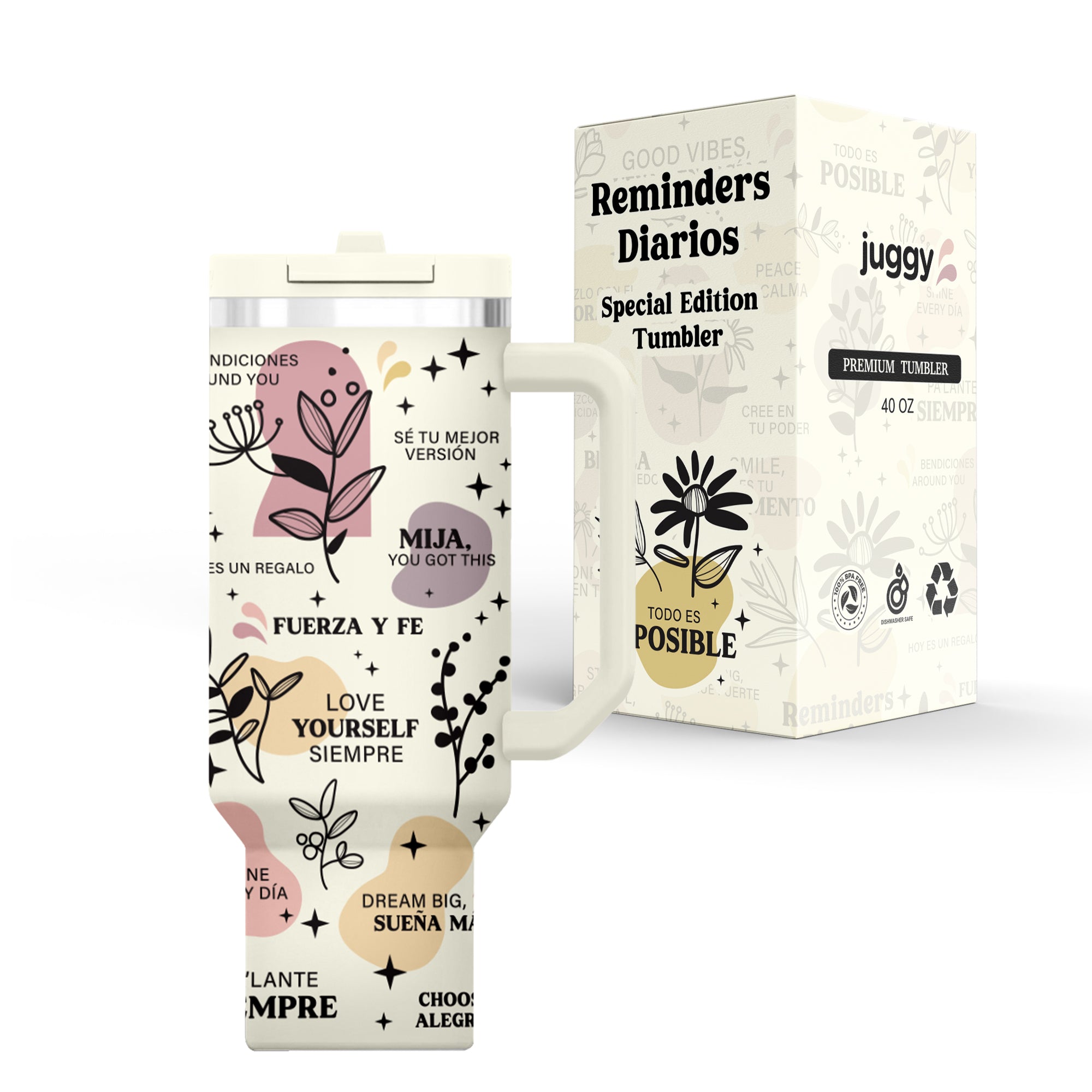 Reminders Diarios 40oz Tumbler - PREORDER
