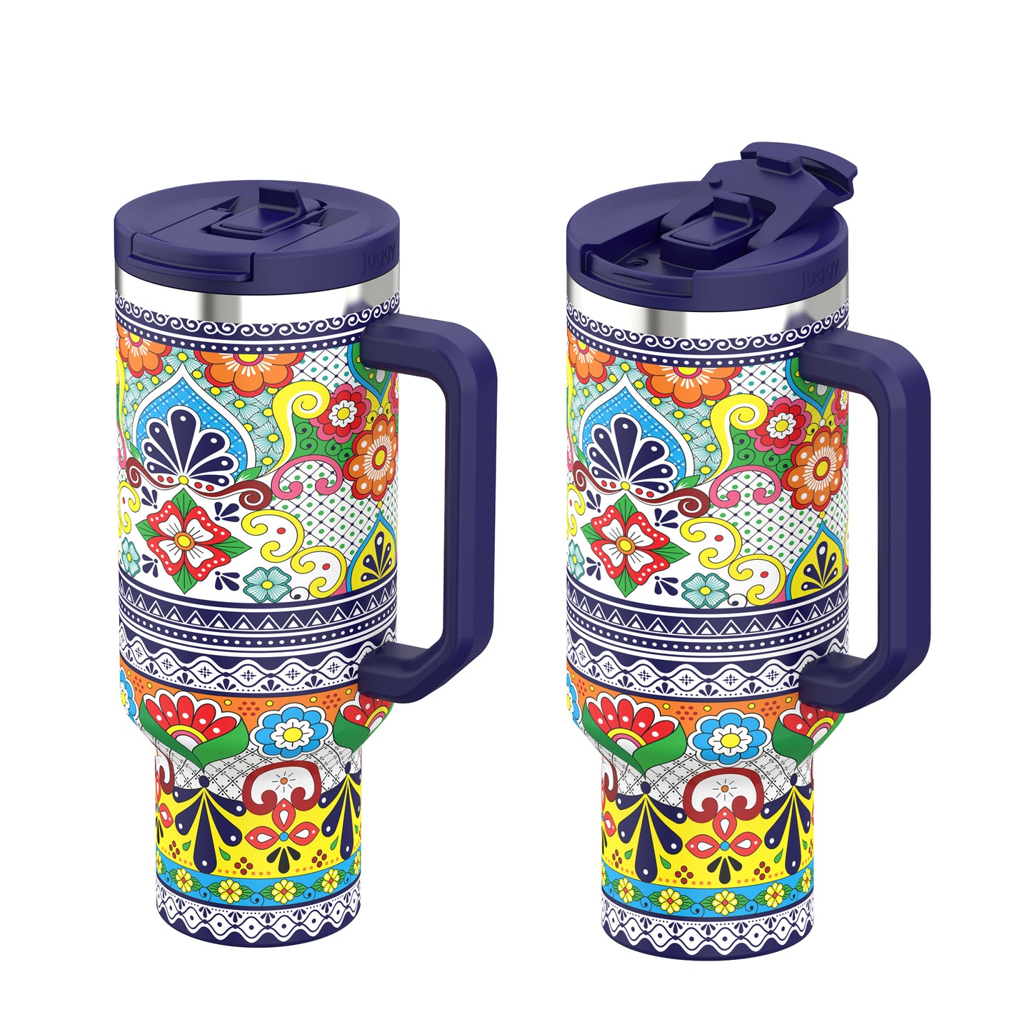 Talavera 40 OZ Stainless DuoLid Tumbler - PREORDER