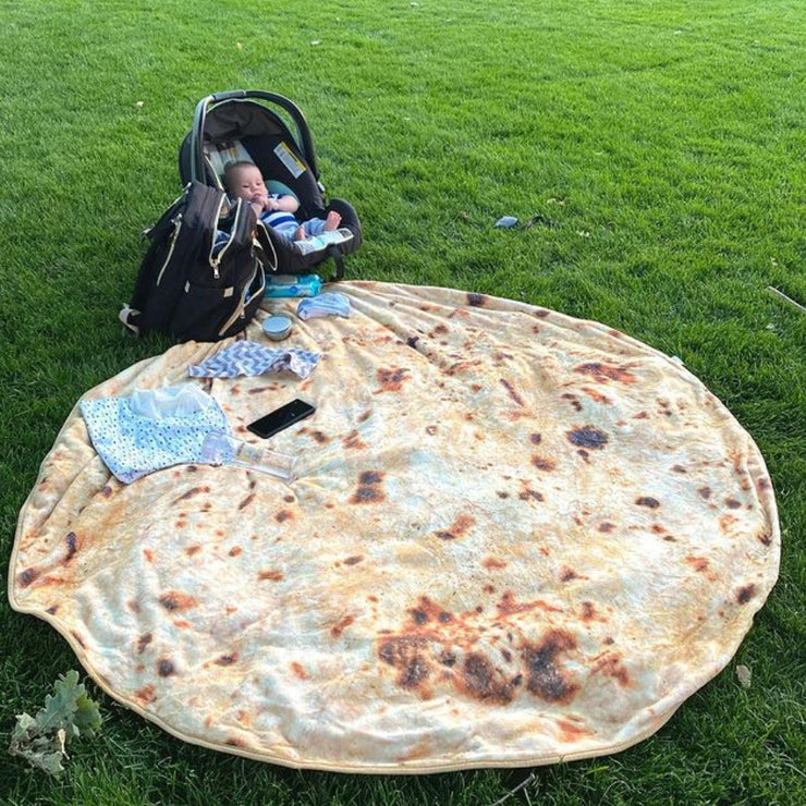 Large Tortilla de Harina Blanket - Double Sided