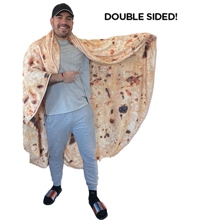 Large Tortilla de Harina Blanket - Double Sided