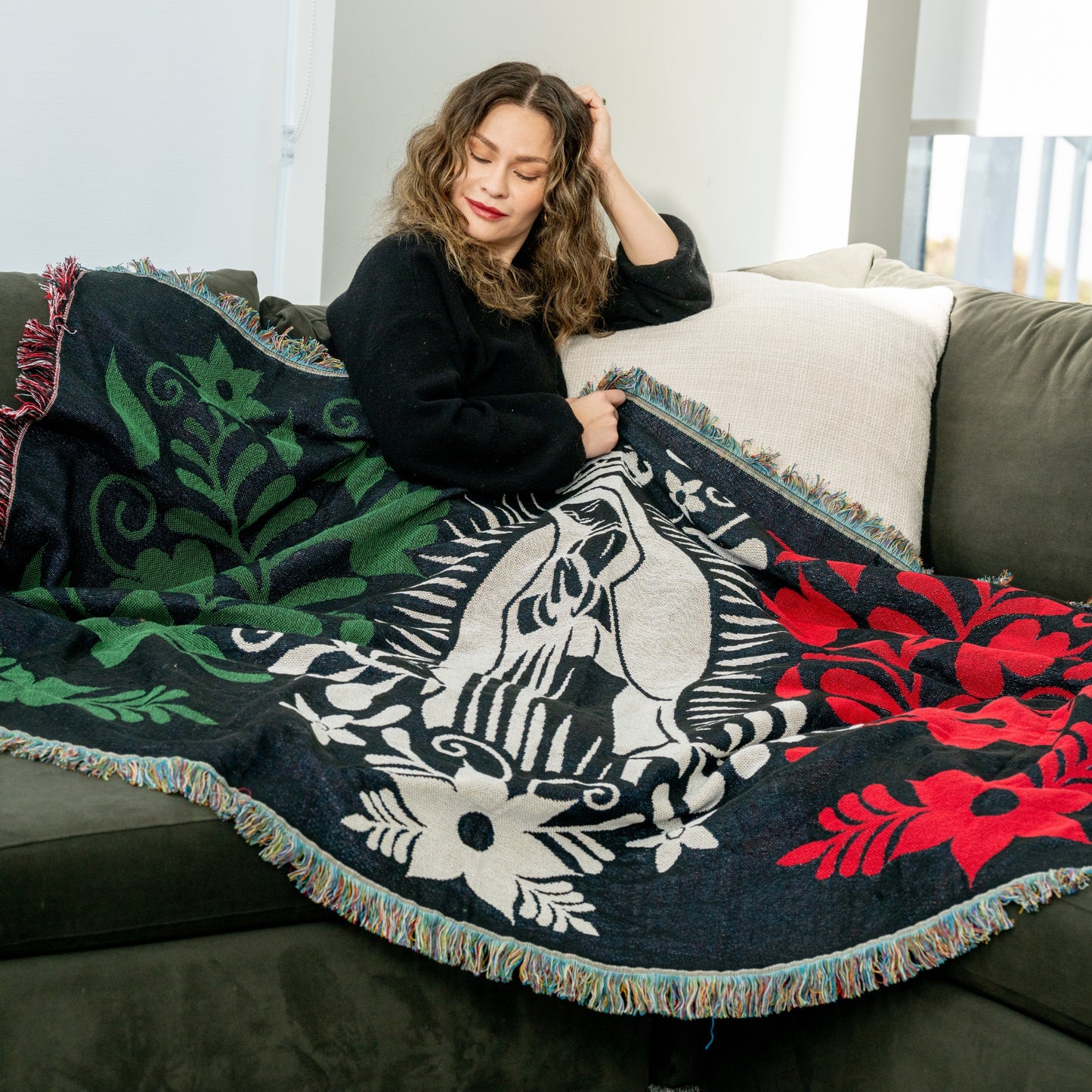 Queen of Mexico Woven Throw Blanket