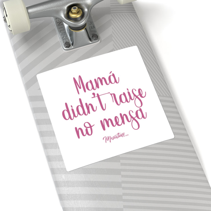 Mama Didn't Raise No Mensa Square Sticker