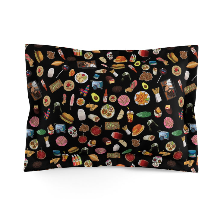 Mexi Stuff Pillow Sham (black)