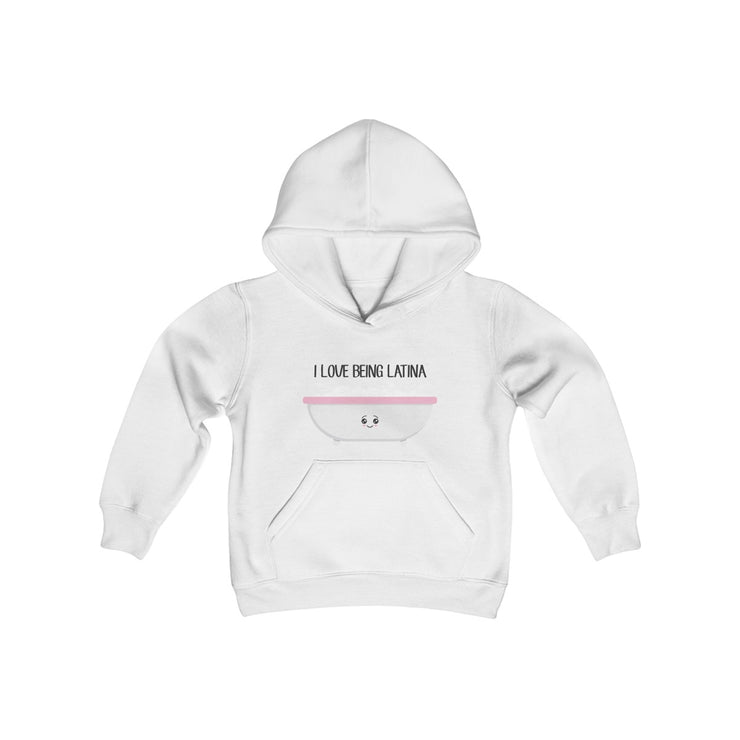 I Love Being Latina Kids Hoodie
