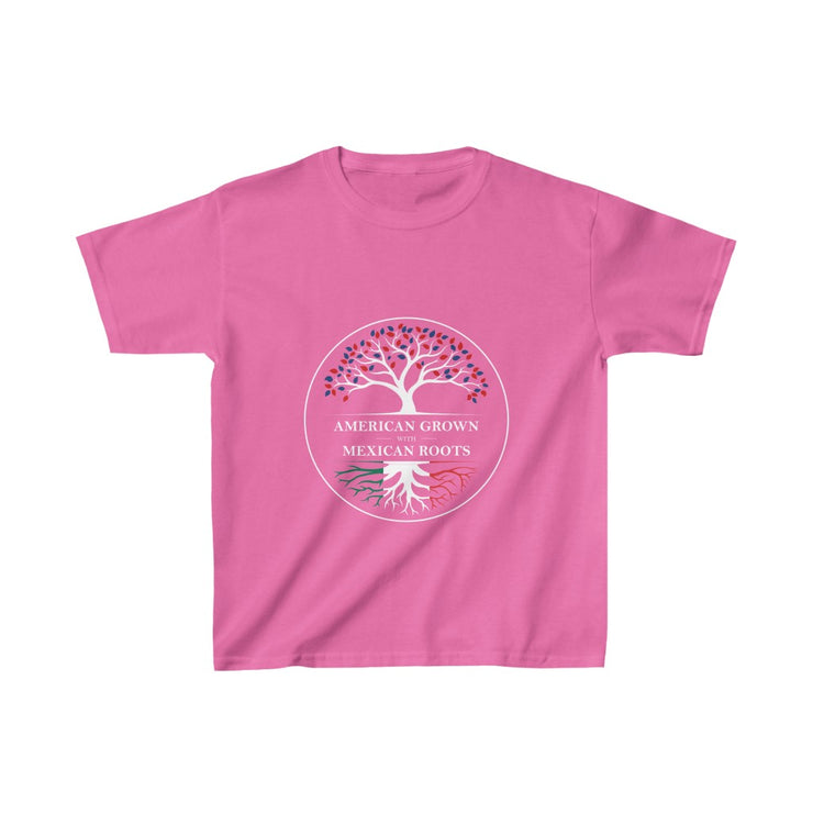 American Grown Mexican Roots Young Kids Tee
