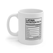 Latina Nutritional Facts Mug