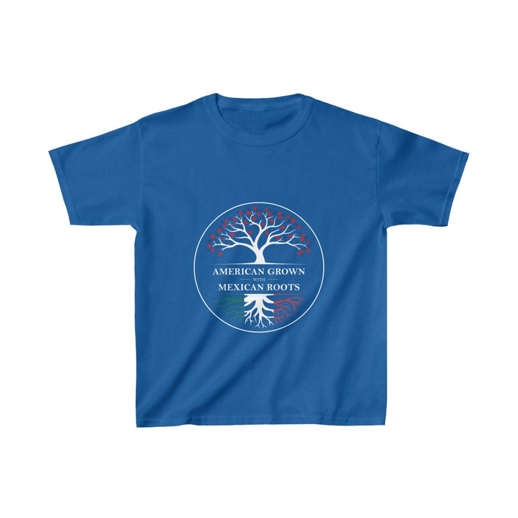 American Grown Mexican Roots Young Kids Tee