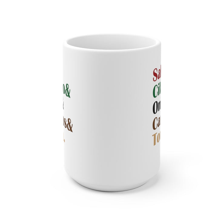 Salsa & Cilantro & Onion & Carnitas & Tortilla Mug