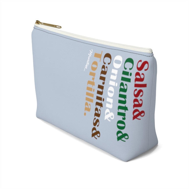 Salsa & Cilantro & Onion & Carnitas & Tortilla Accessory Bag