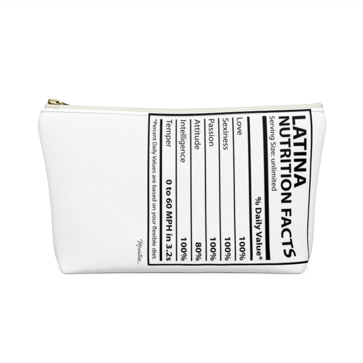 Latina Nutritional Facts Accessory Bag