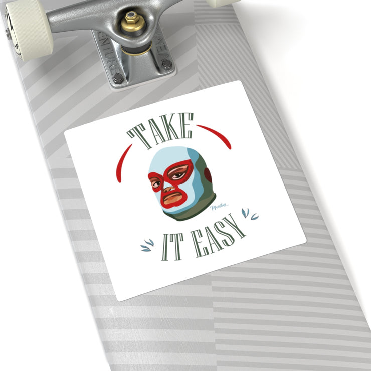 Take It Easy Square Sticker