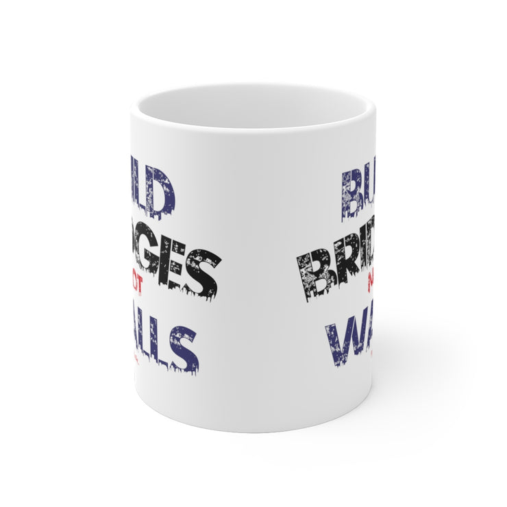 Build Bridges No Walls Mug