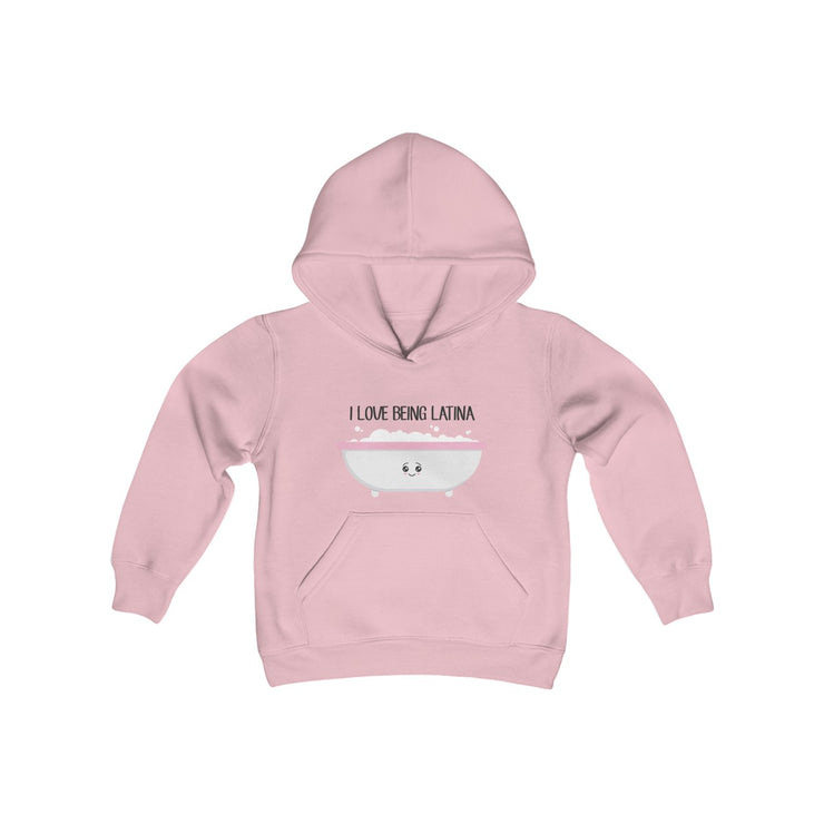 I Love Being Latina Kids Hoodie