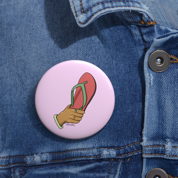 La Chancla Pin Button