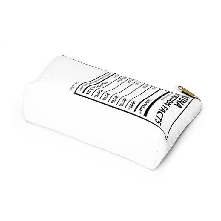 Latina Nutritional Facts Accessory Bag