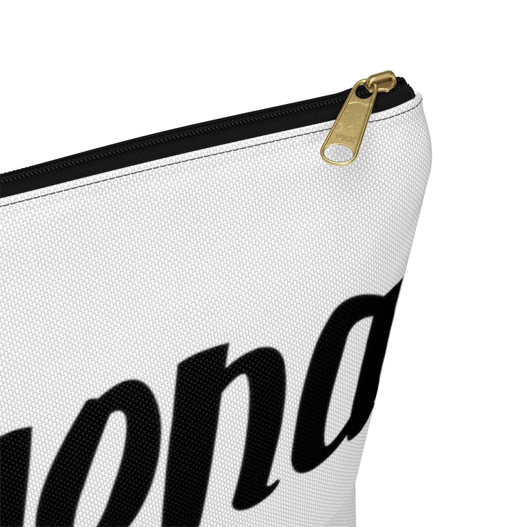 Chingona Accessory Pouch w T-bottom (White)