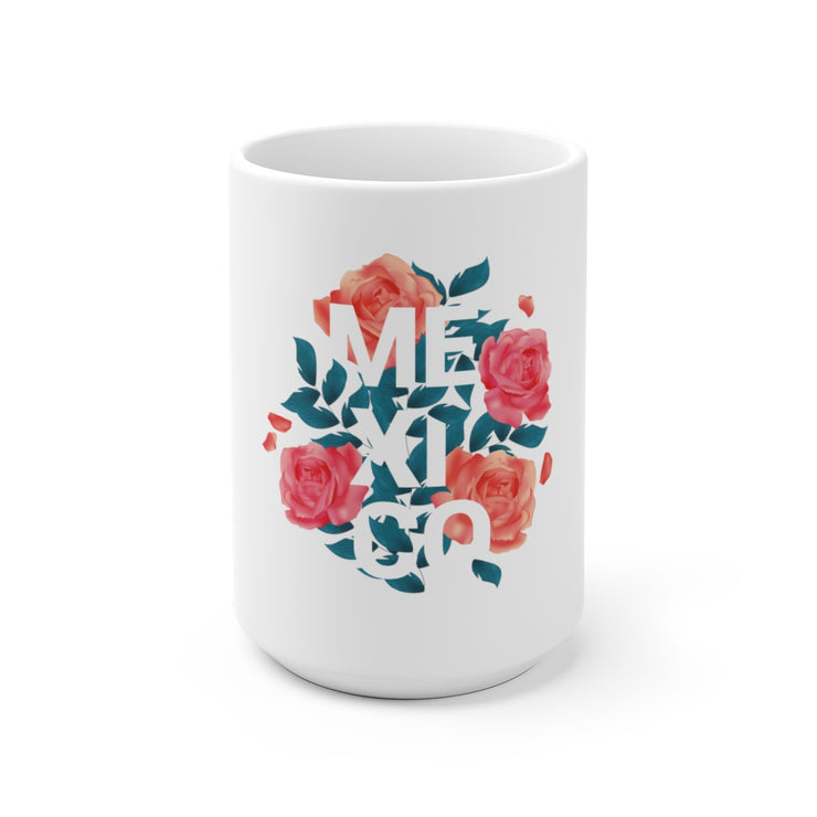 México Y Rosas Mug