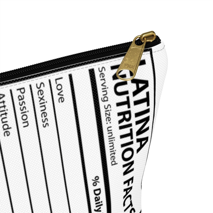 Latina Nutritional Facts Accessory Bag