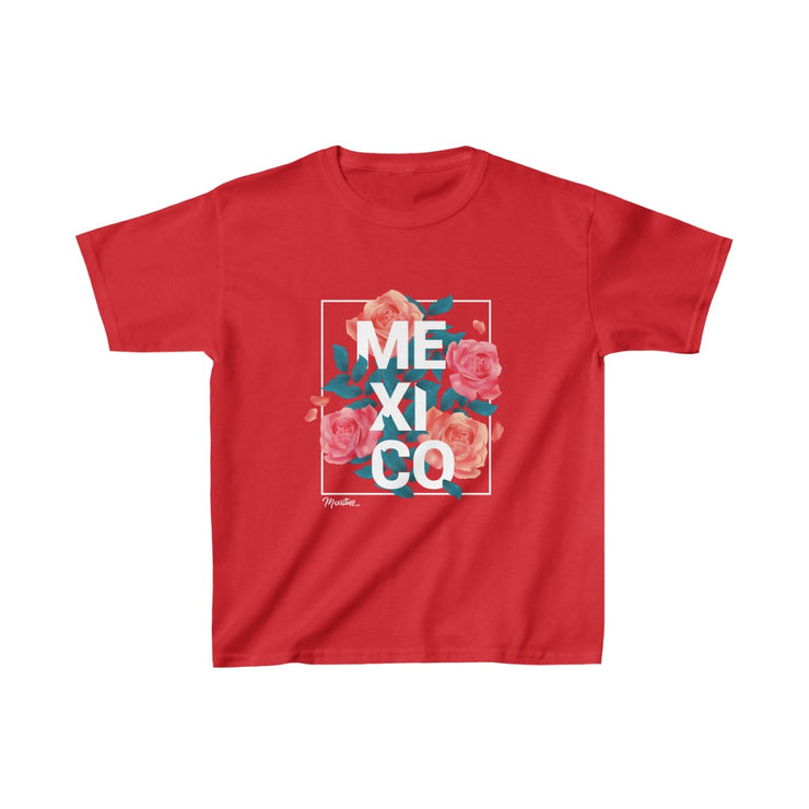 Mexico with Roses Young Kids Tee