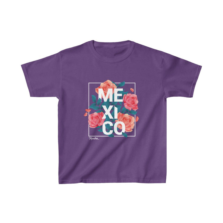 Mexico with Roses Young Kids Tee