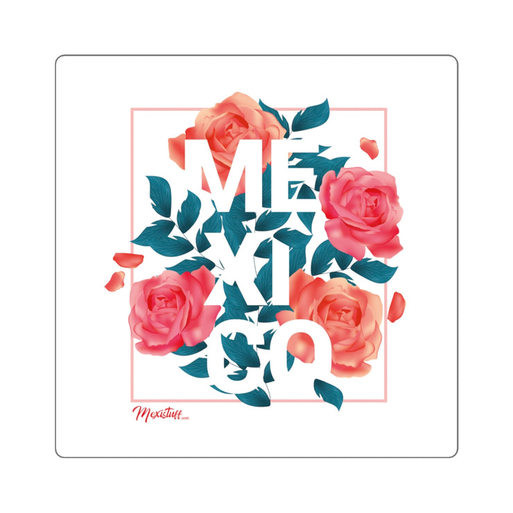 Mexi Roses Square Sticker
