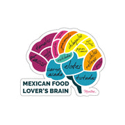 Mexican Food Lover's Brain Sticker