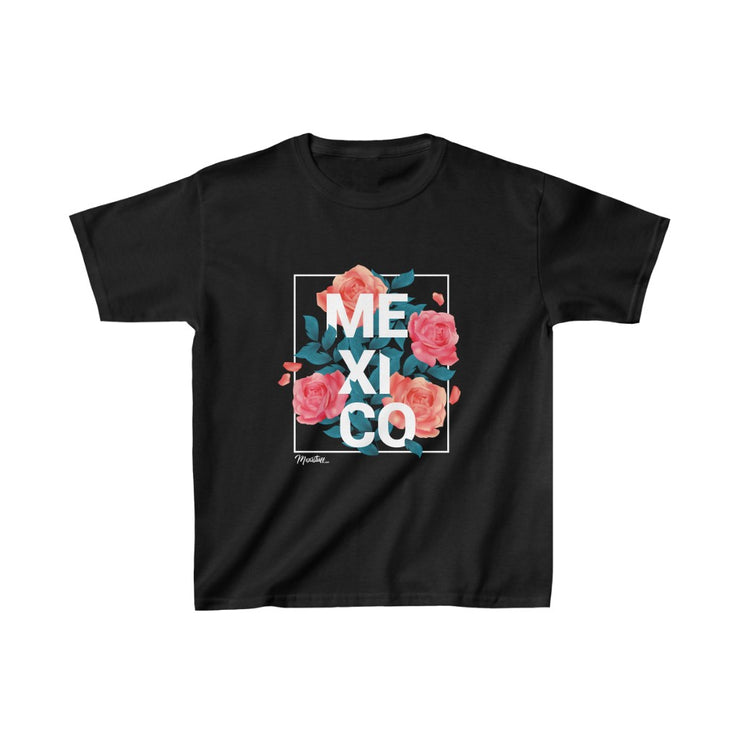 Mexico with Roses Young Kids Tee