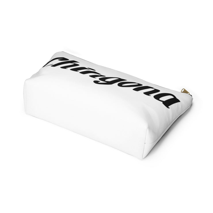 Chingona Accessory Pouch w T-bottom (White)