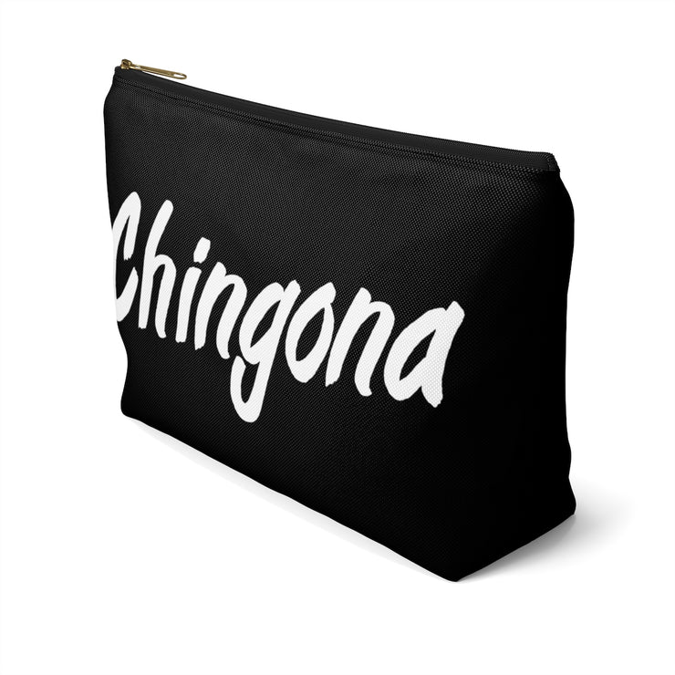 Chingona Accessory Pouch w T-bottom (Black)