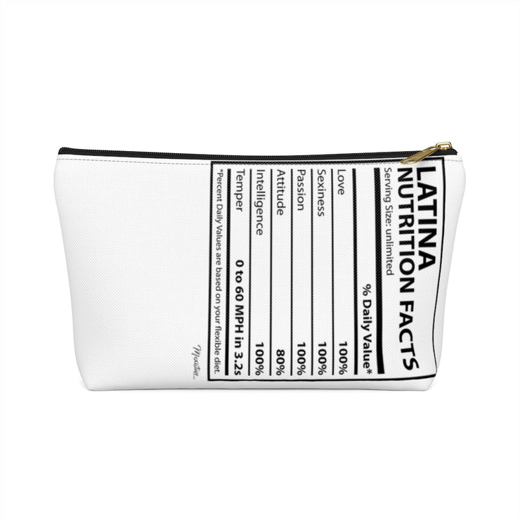 Latina Nutritional Facts Accessory Bag