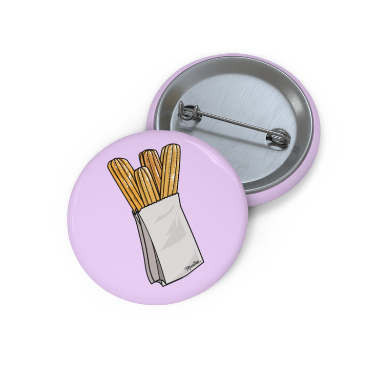 Churros Pin Button