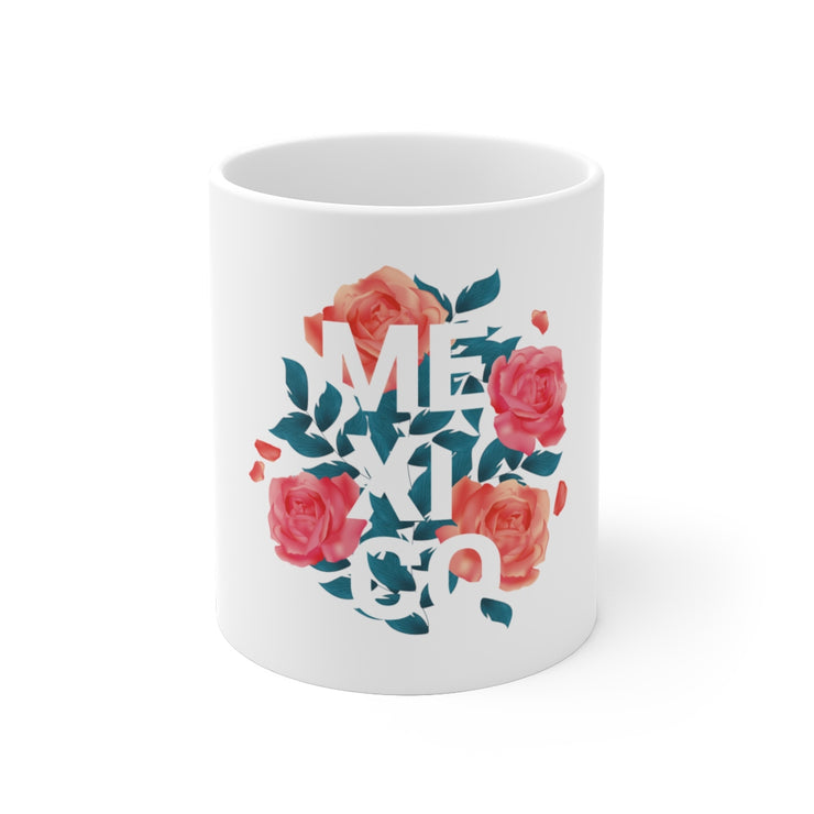 México Y Rosas Mug