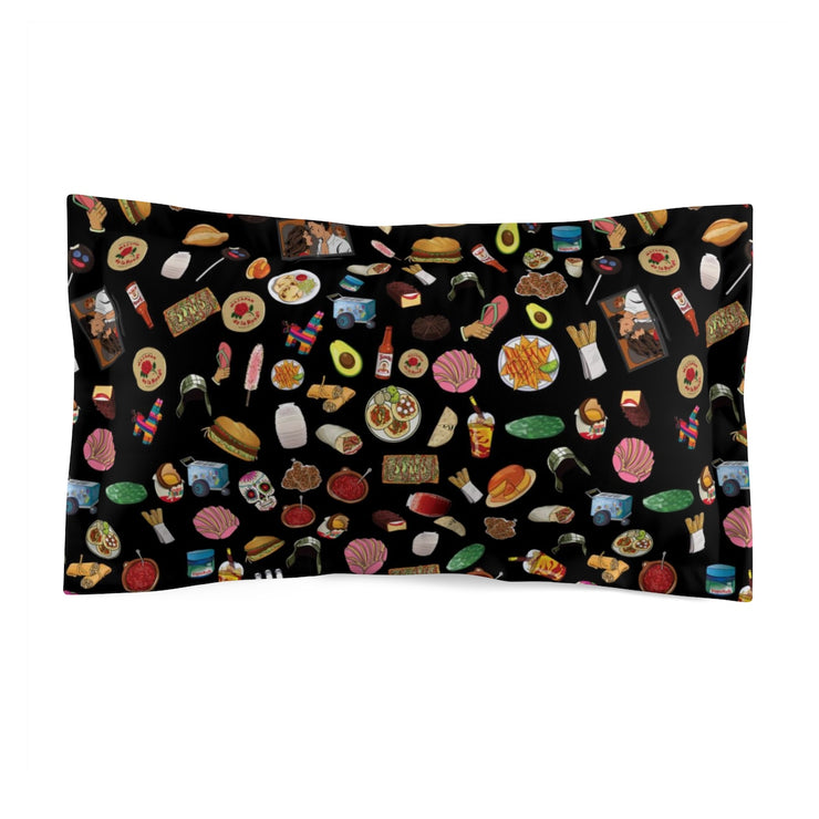 Mexi Stuff Pillow Sham (black)
