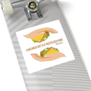 Balanced Taco Diet Square Sticker